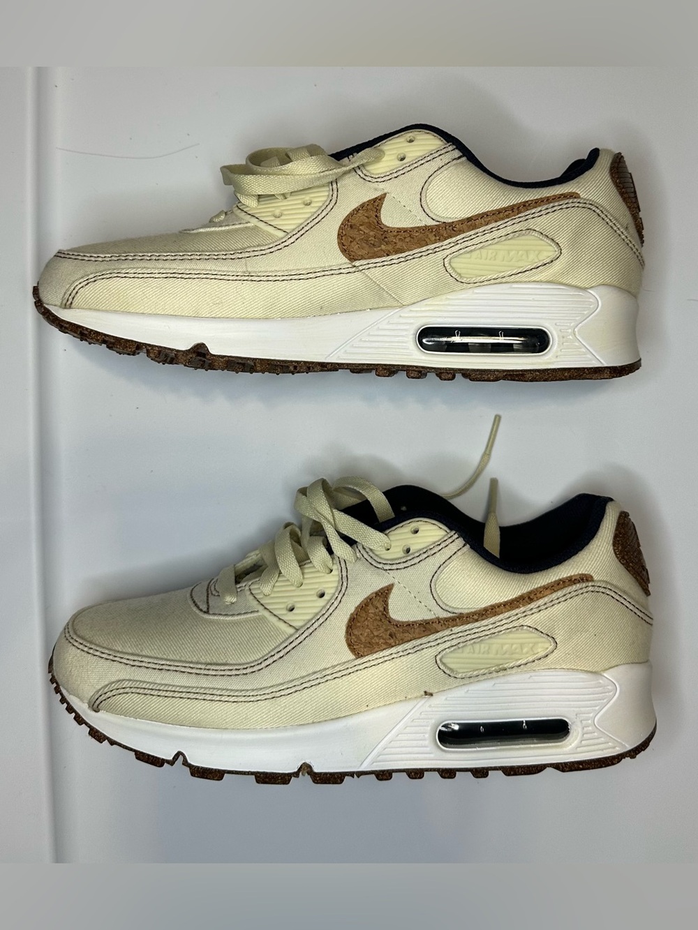 Nike Air Max 90 SE Cork Coconut Milk Fig 5 Flora Pack DD0385-100 Size US 8 Women